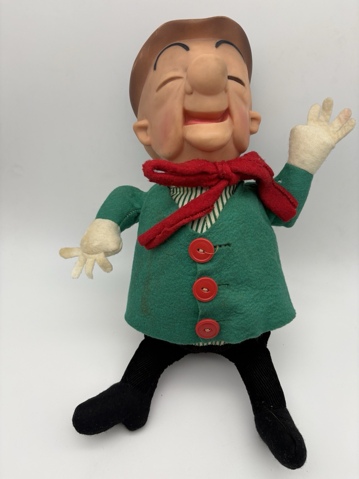 Original 1962 Mr. Magoo Stuffed Doll Ideal Toys Rubber Head UPA Pictures Vintage