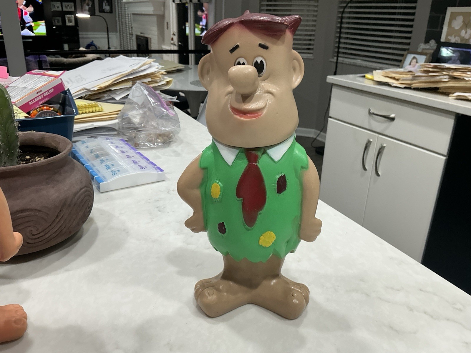 Vintage Hanna Barbera Flintstones Ultra Produkter Fred Large Vinyl Figure Sweden