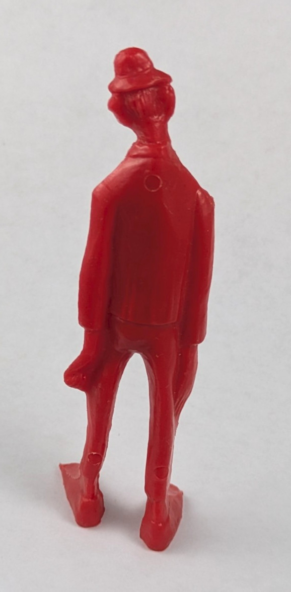 Palmer Tall Man Red Plastic Sideshow Circus Performer Vtg 1960s Figure