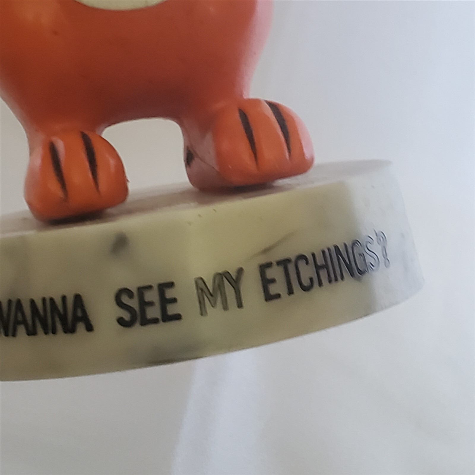 VINTAGE 1971 Goofy Grams by Dakin Hong Kong Fox WANNA SEE MY ETCHINGS Figure